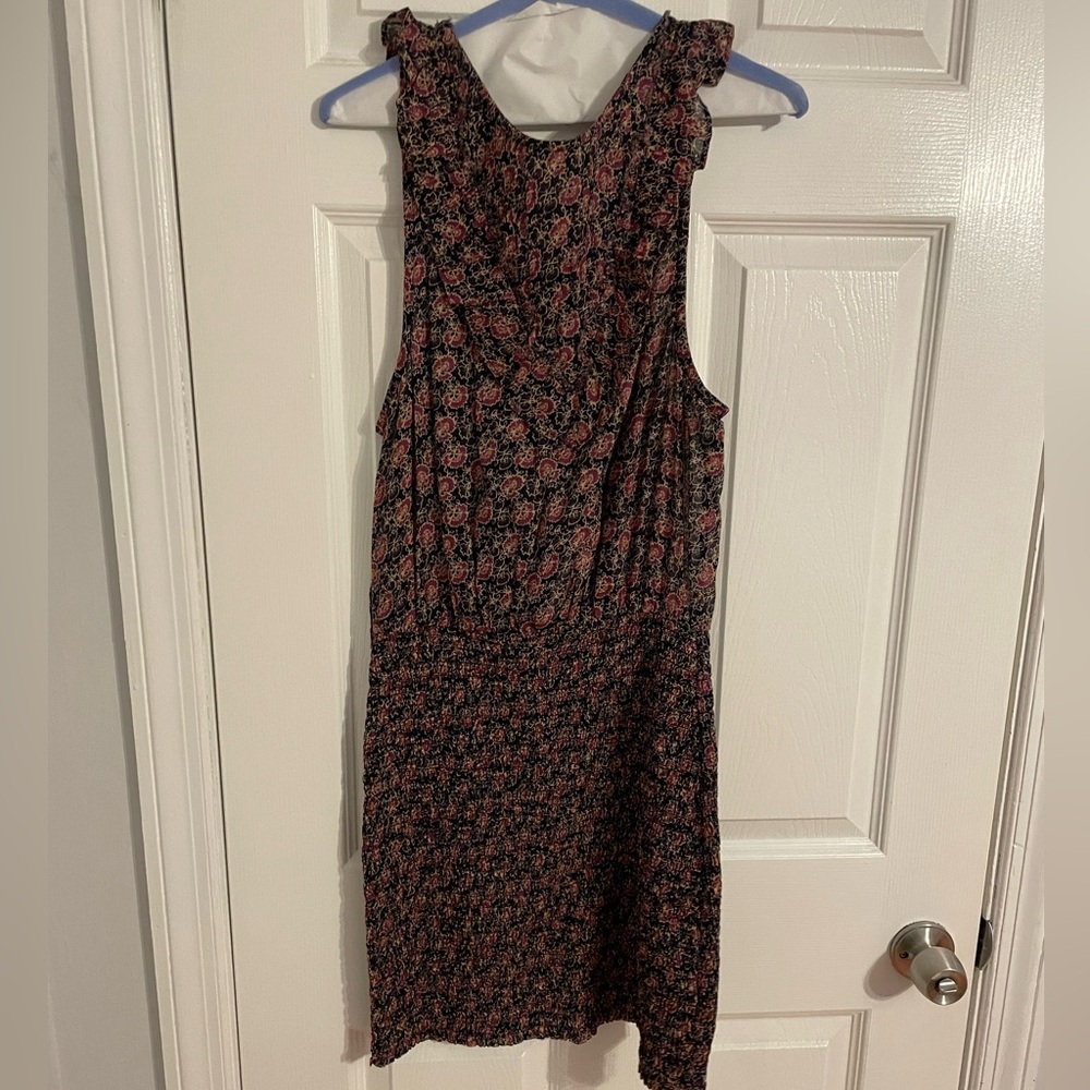 NWT purple and black floral Free People mini dress